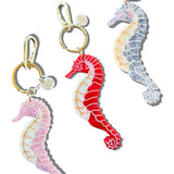 Hand-Painted Seahorse Claw Hair Clip | Eco-Friendly