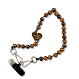 Hand-painted Cat Mom Bracelet Phone Chain