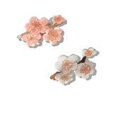 Hand-painted Cherry Blossom Flower Claw Hair Clip | Eco-Friendly