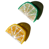 Hand-painted Citrus Slice Fruit Claw Hair Clip | Eco-Friendly