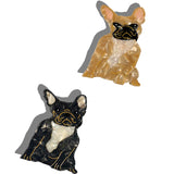 Hand-painted Frenchie Dog Breed Claw Hair Clip | Eco-Friendly