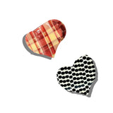 Hand-painted Heart Lay Down Hair Claw Clip - Limited Edition