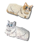 Hand-painted Ragdoll Cat Claw Hair Clip | Eco-Friendly