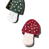 Hand-painted Toadstool Claw Hair Clip | Eco-Friendly