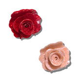 Handmade Origami Rose Flower Claw Hair Clip