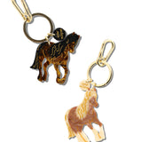 Hand-painted Horse Bag Charm + Keychain