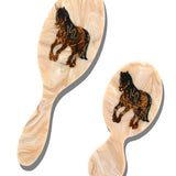 Hand-painted Horse Brush | Eco-Friendly