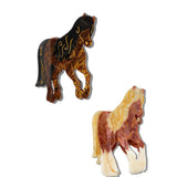 Hand-painted Horse Claw Hair Clip | Eco-Friendly
