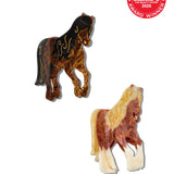 Hand-painted Horse Claw Hair Clip | Eco-Friendly