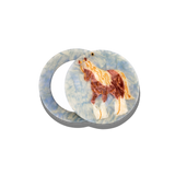 Hand-painted Horse Compact Mirror | Eco-Friendly