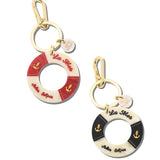 Hand-painted Lifesaver Bag Charm + Keychain | Eco-Friendly