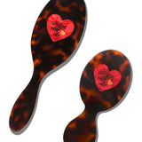 Hand-painted New York Loves You Heart Brush | Eco-Friendly