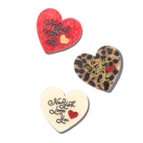 Hand-painted New York Loves You Heart Brooch Pin
