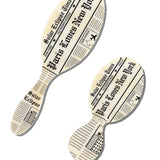 Hand-painted Newspaper Brush | Eco-Friendly