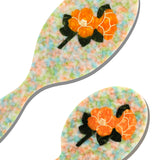 Hand-painted Orange Vintage Poppy Brush | Eco-Friendly