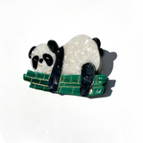 Hand-painted Panda Animal Claw Hair Clip | Eco-Friendly