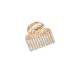 Hand-painted Seashell Pocket Hair Comb | Eco-Friendly
