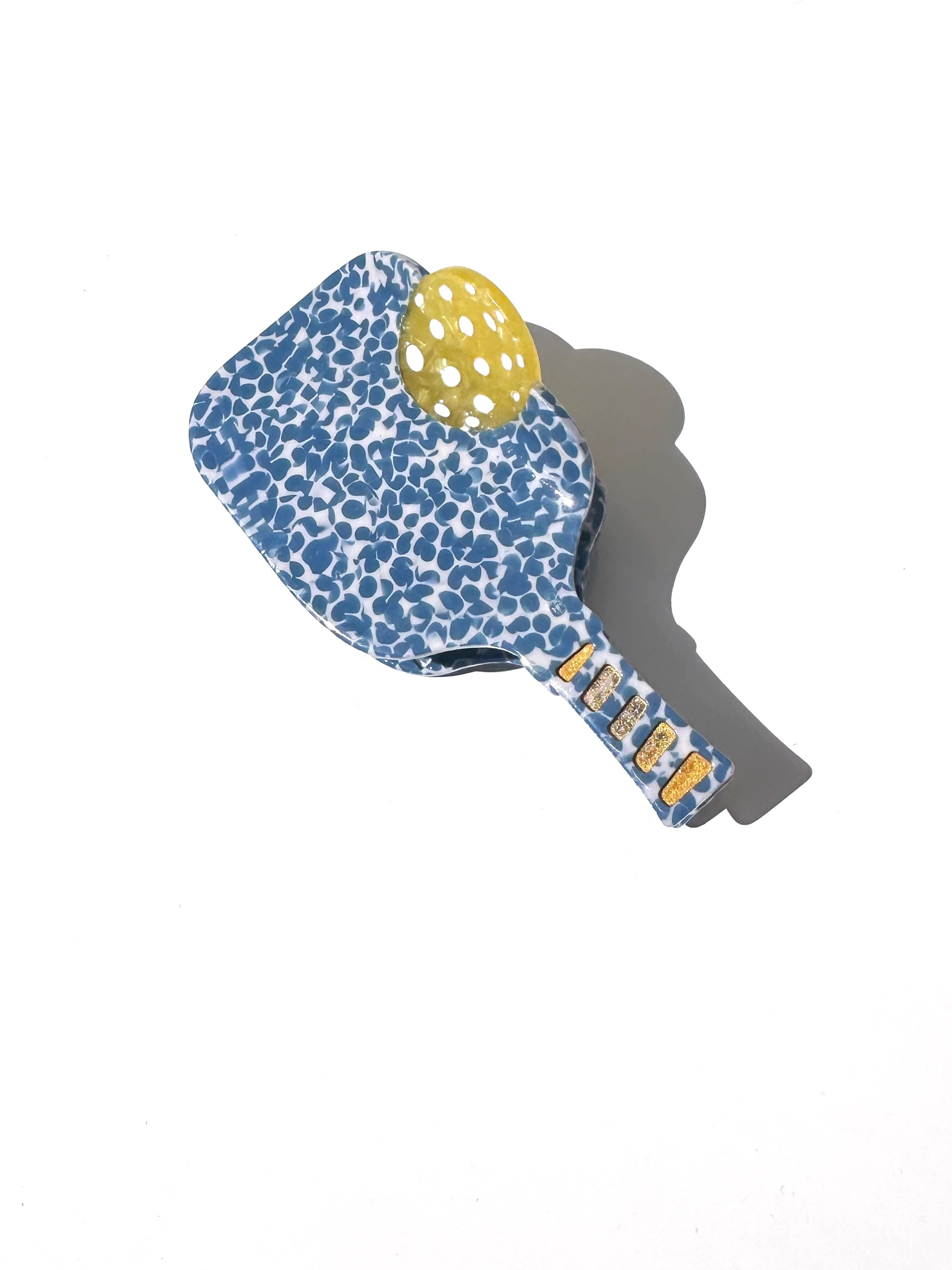 Hand-painted Pickleball Paddle Claw Hair Clip | Eco-Friendly