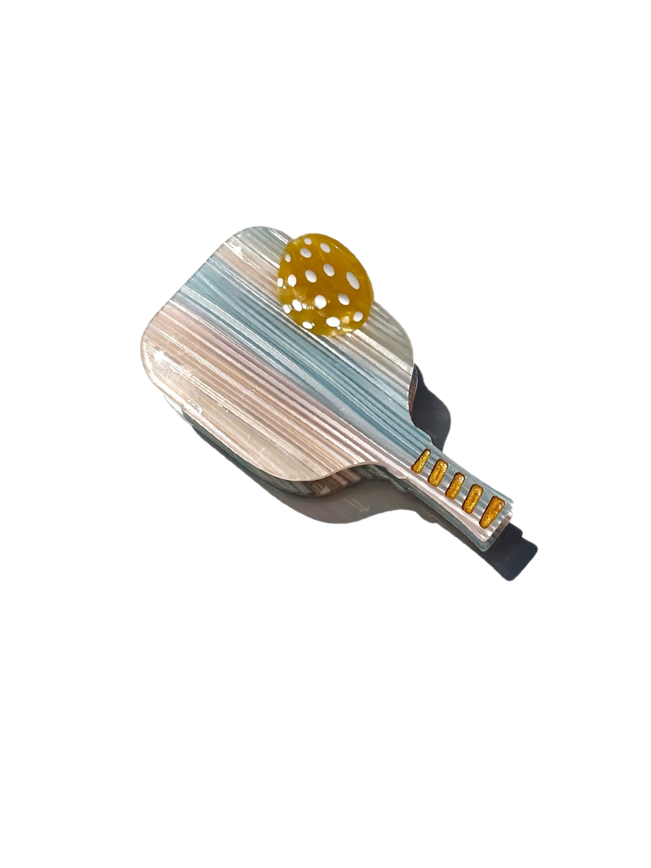 Hand-painted Pickleball Paddle Claw Hair Clip | Eco-Friendly