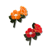 Hand-painted Vintage Poppy Brooch Pin