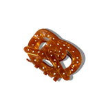 Hand-painted Pretzel Hair Claw Clip | Eco-Friendly