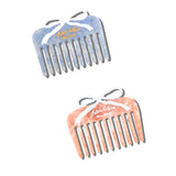 Hand-painted Vintage Bow Pocket Comb | Eco-Friendly