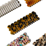 Scalloped Acetate Wide Tooth Detangling Hair Comb | Eco