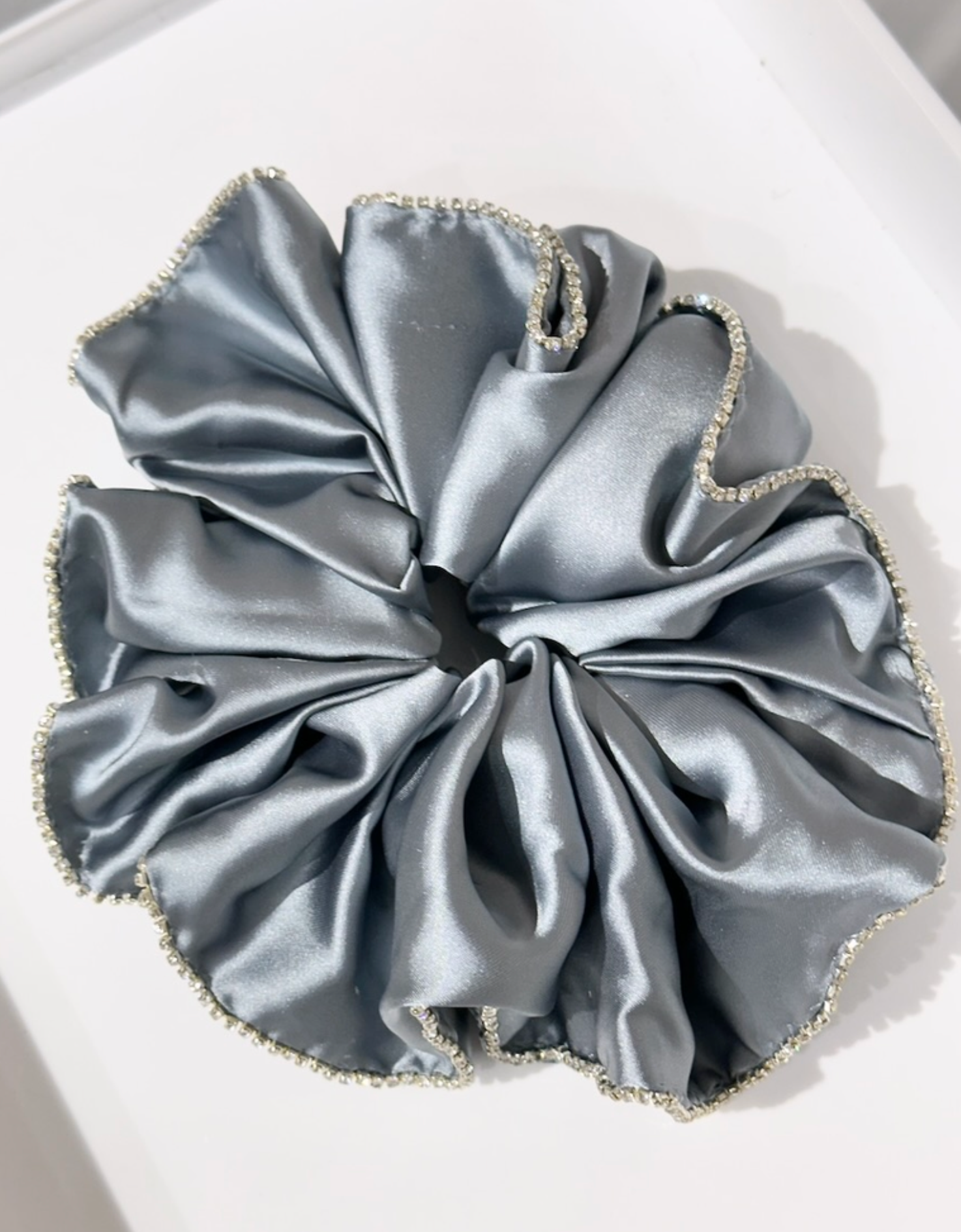 Giant Diamond Satin Scrunchie