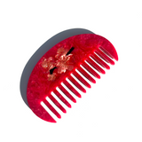 Hand-painted Plum Blossom Gua Sha Treatment Hair Comb | Eco-Friendly