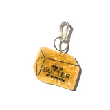 Hand-painted Butter Bag Charm + Keychain | Eco-Friendly