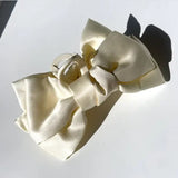 Big Satin Bow Claw Hair Clip