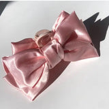 Big Satin Bow Claw Hair Clip