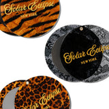 Hand-painted Solar Eclipse Compact Mirror | Eco-Friendly