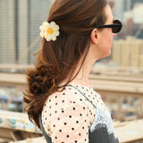 Hand-painted Vintage Daisy Claw Hair Clip | Eco-Friendly
