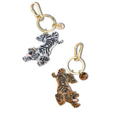 Hand-painted Tiger Bag Charm + Keychain | Eco-friendly