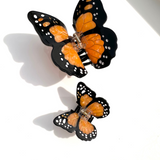 Hand-painted Mini Monarch Claw Hair Clip | Eco-Friendly