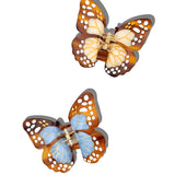 Hand-painted Boho Monarch Claw Hair Clip | Eco-Friendly