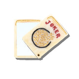 Hand-painted Joker Mahjong Compact Mirror | Eco-Friendly