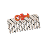 Hand-painted Lobster Detangling Wide Tooth Hair Comb | Eco-Friendly