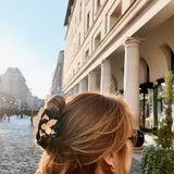 Hand-Painted Origami Magnolia Flower Hair Clip | Eco-Friendly