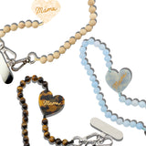 Hand-painted Mama Heart Bracelet Phone Chain