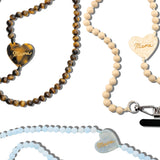 Hand-painted Mama Heart Crossbody Phone Chain