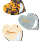 Hand-painted Mama Heart Compact Mirror