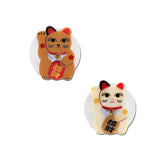 Hand-painted Maneki-Neko Cat GripCharm | Eco-Friendly
