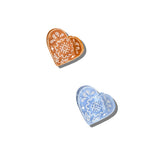 Hand-painted Mini Paisley Heart Claw Hair Clip | Eco-Friendly