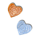 Hand-painted Paisley Heart Claw Hair Clip | Eco-Friendly