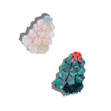 Hand-Painted Origami Holiday Tree Hair Claw Clip | Eco-Friendly