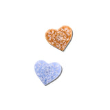 Hand-painted Paisley Heart Brooch Pin