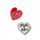 Hand-painted Rock n Roll Hair Claw Clip | Eco-Friendly