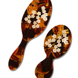 Hand-painted Brown Sakura Blossom Brush | Eco-Friendly
